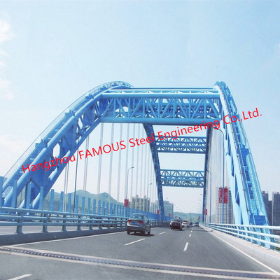 CHINA 120 ton ontwerpbelasting Structurele stalen brug met corrosiebescherming leverancier