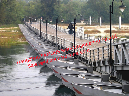 CHINA Installatietijd 2 uur Methode Bulting Levensduur 15 jaar Draagbare zwevende brug leverancier