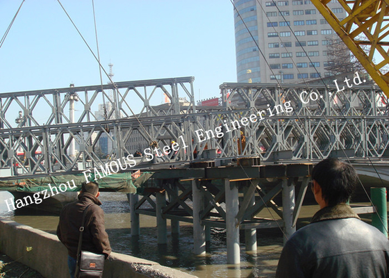 CHINA Bouwoplossing Steel Bailey brug met 50 jaar levensduur leverancier