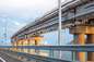 Het draagbare van de de Bundelbrug van het Spoorwegstaal Tijdelijke Eenvoudige de Structuur Lichtgrijs Steunen leverancier