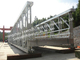 Modulaire het Staalbrug van vestingmuur, de Hete Gegalvaniseerde Tijdelijke Permanente Installatie van de Staalbrug leverancier