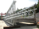 Zilveren gegalvaniseerde stalen brug met aangepaste laadcapaciteit leverancier