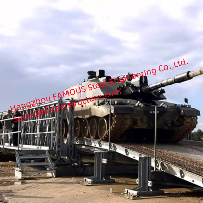 Gemakkelijk te installeren 4,2 m breed Militaire Bailey brug met truss structuur leverancier